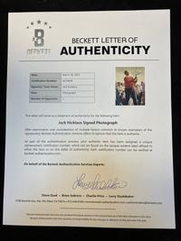 A Group of Jack Nicklaus and Arnold Palmer Signed Autograph Items (Beckett Authentication Services Letters),