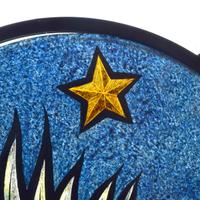 A Drehobl Brothers Art Glass Window 12.25" W x .25" D x 12.25" H — United States, Circa 1920