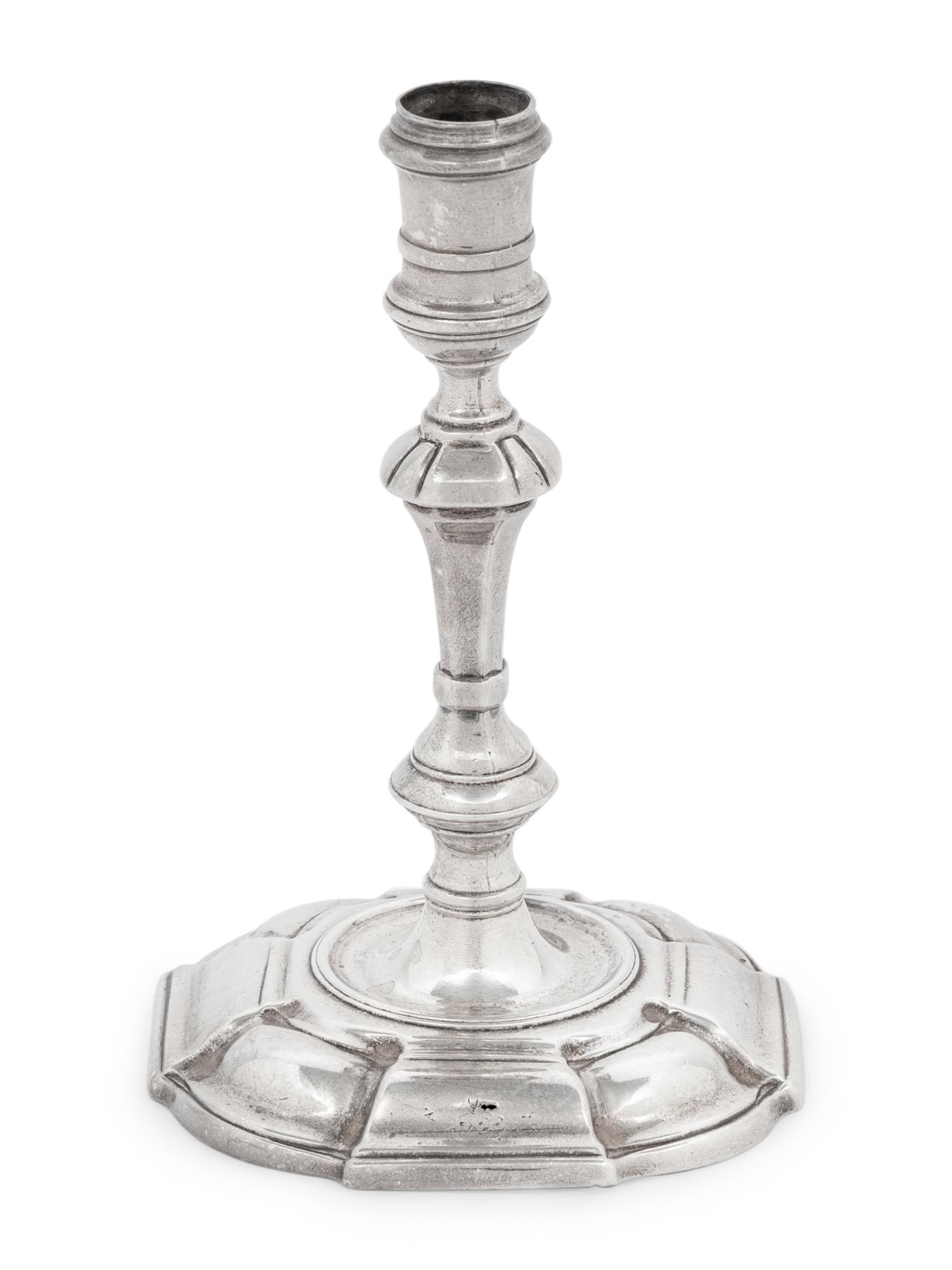 A George II Silver Candlestick