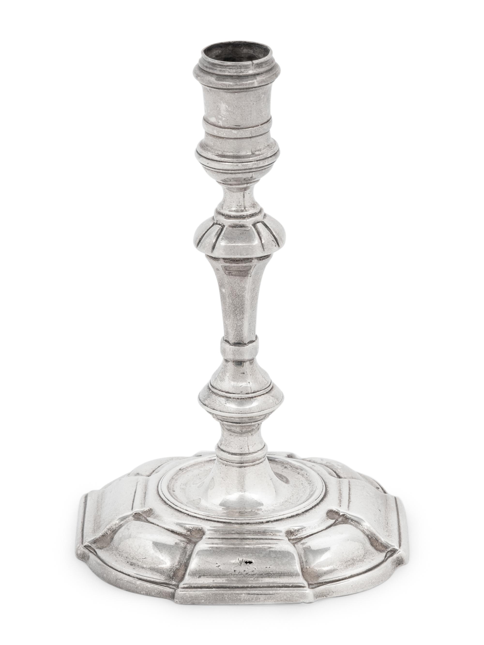 A George II Silver Candlestick