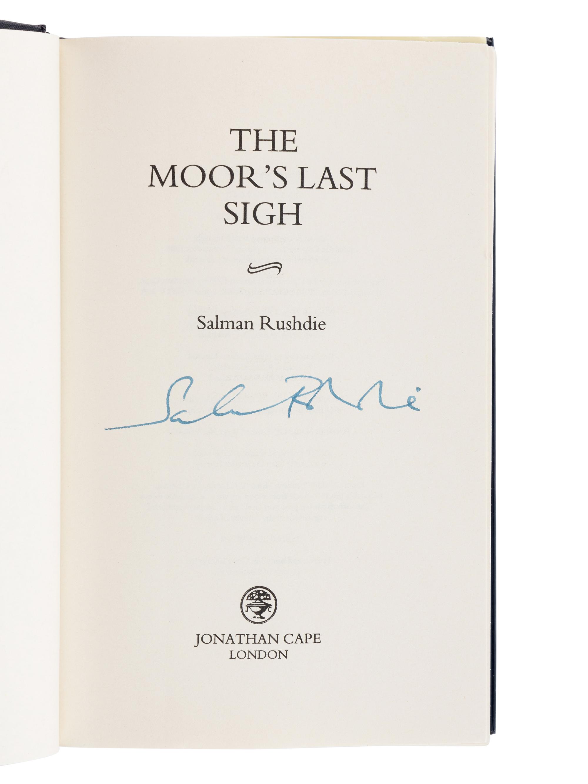 RUSHDIE, Salman (b. 1947). A group of 8 FIRST EDITIONS, many SIGNED, comprising: