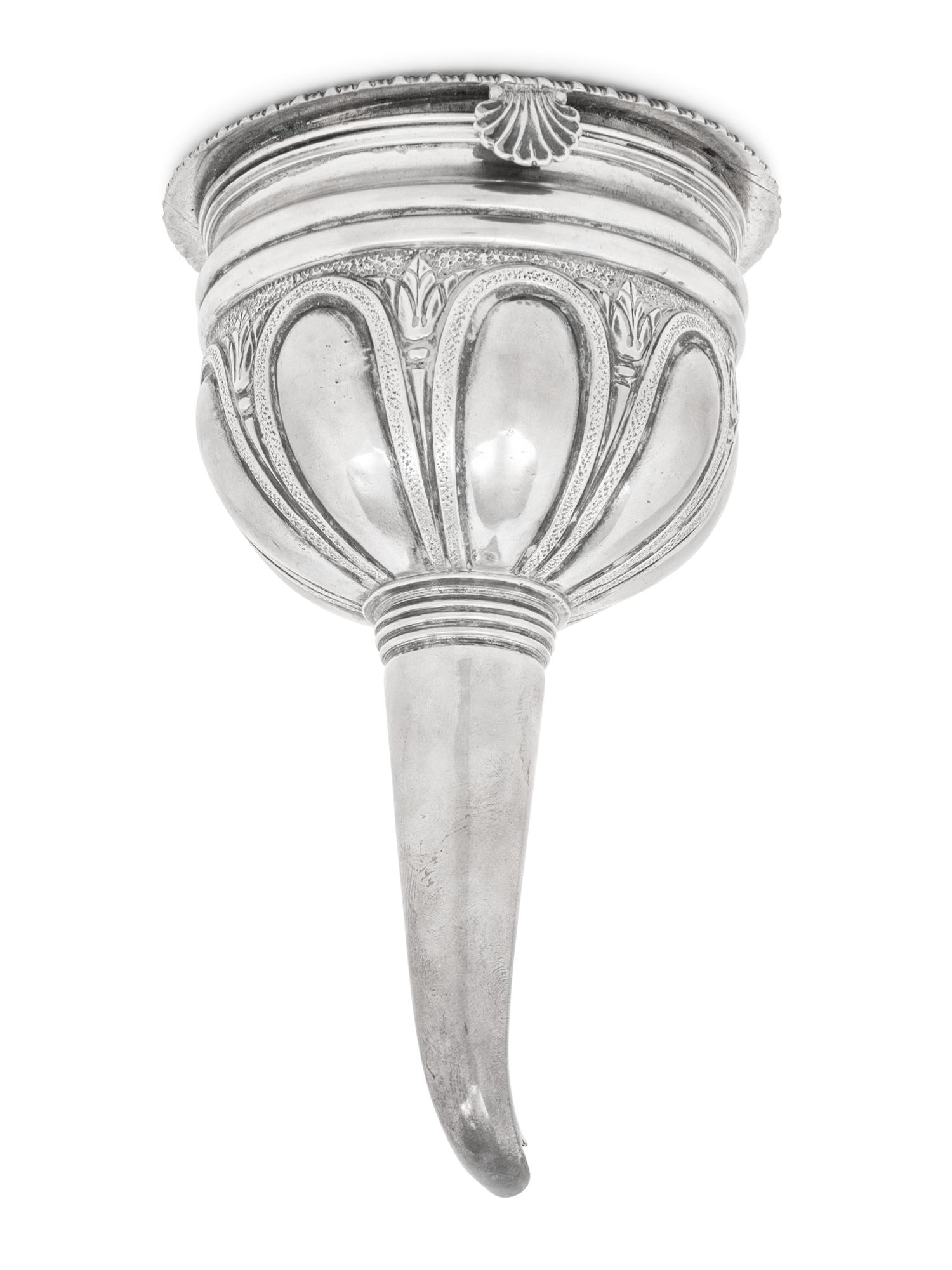 A George IV Silver Wine Funnel