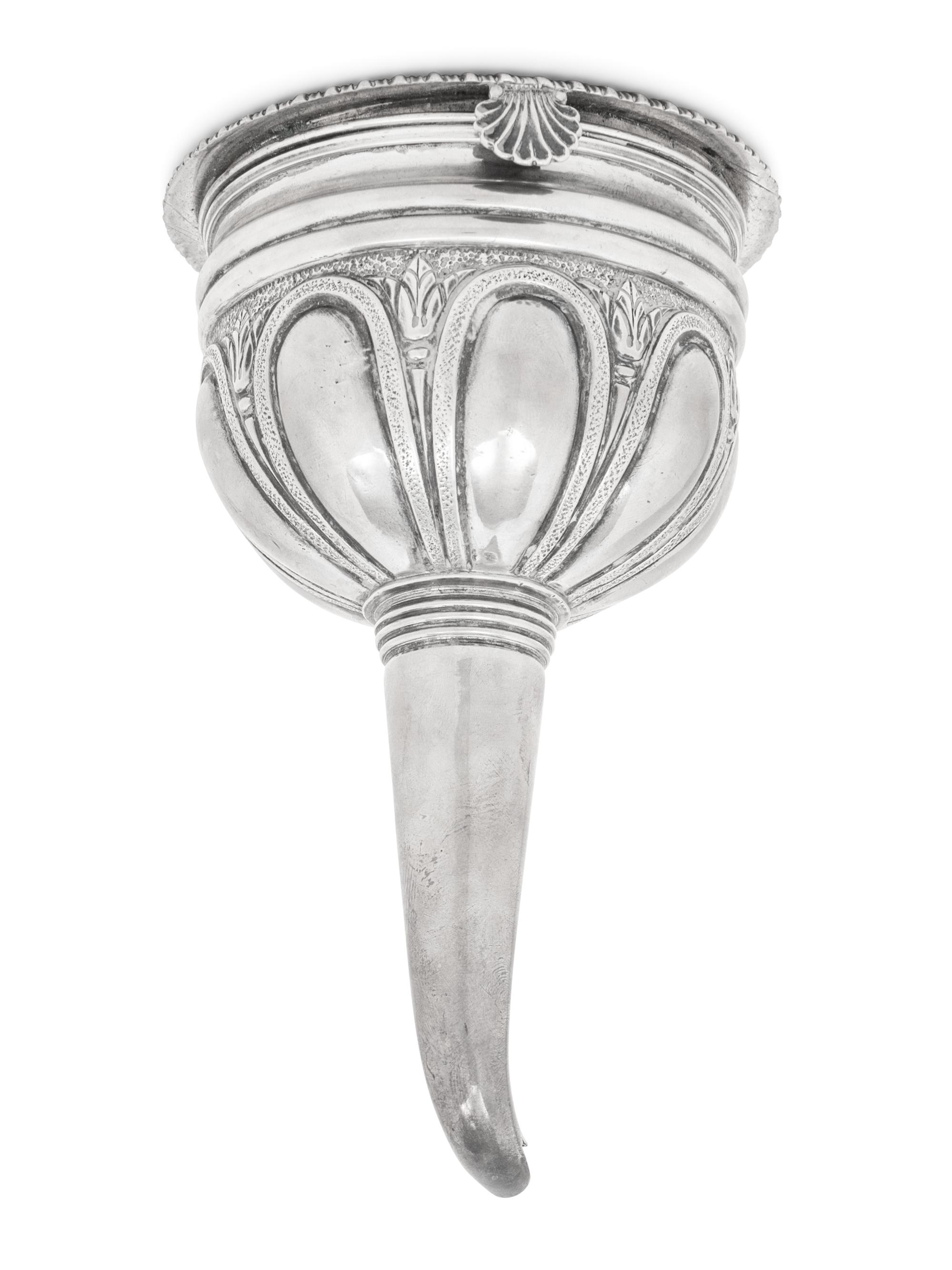A George IV Silver Wine Funnel