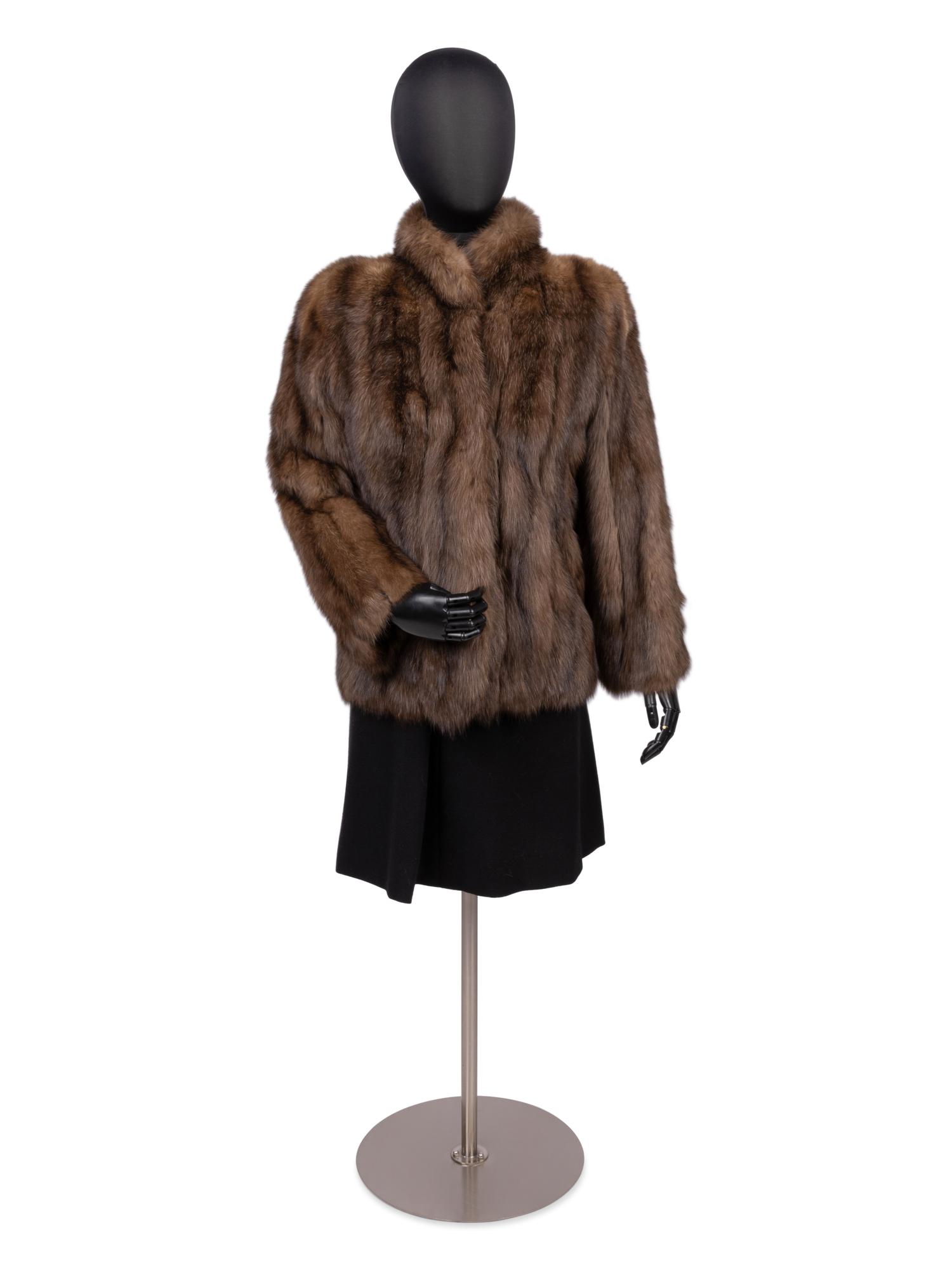 Revillon Sable Fur Coat, 1990-2000s
