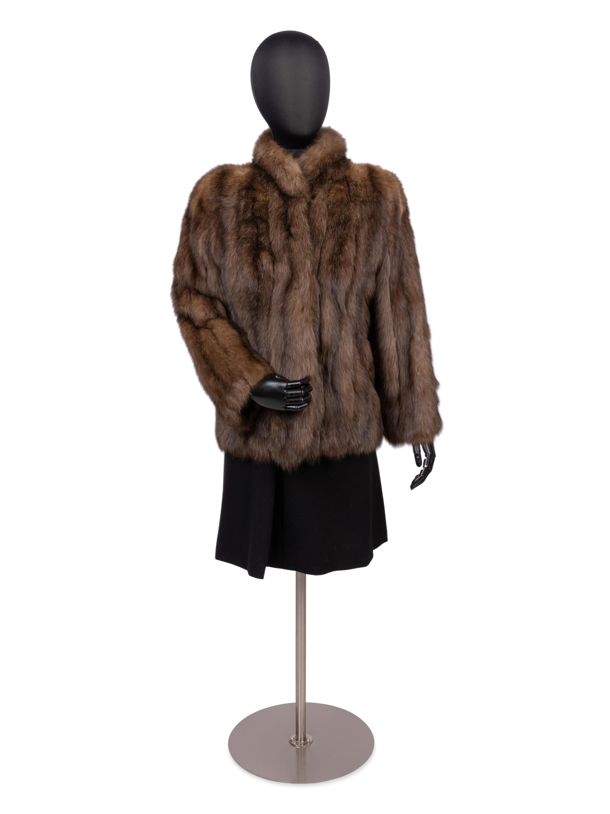 Revillon Sable Fur Coat, 1990-2000s