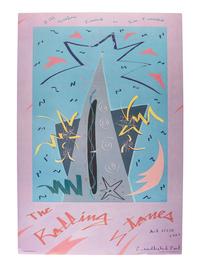 [MUSIC] -- [POSTERS]. A group of 3 posters promoting Rolling Stones concerts, incl. "Tumbling Dice" poster from their 1972 show at Winterland and a poster from their 1981 performance at Candlestick Park.