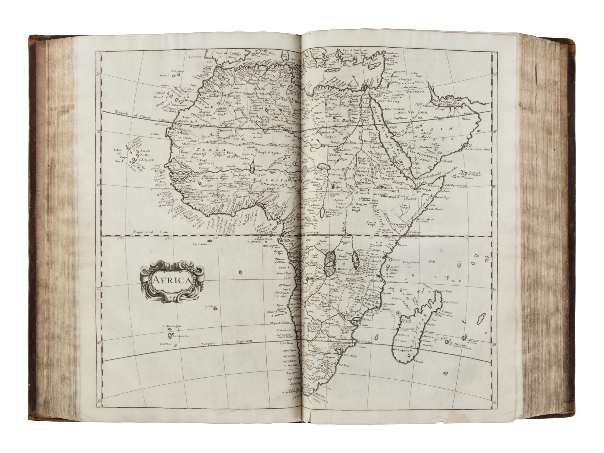 [TRAVEL & EXPLORATION]. HARRIS, John (1666-1719). Navigantium atque Itinerantium Bibliotheca: or, a Compleat Collection of Voyages and Travels . London: For Thomas Bennet, [&c], 1705.