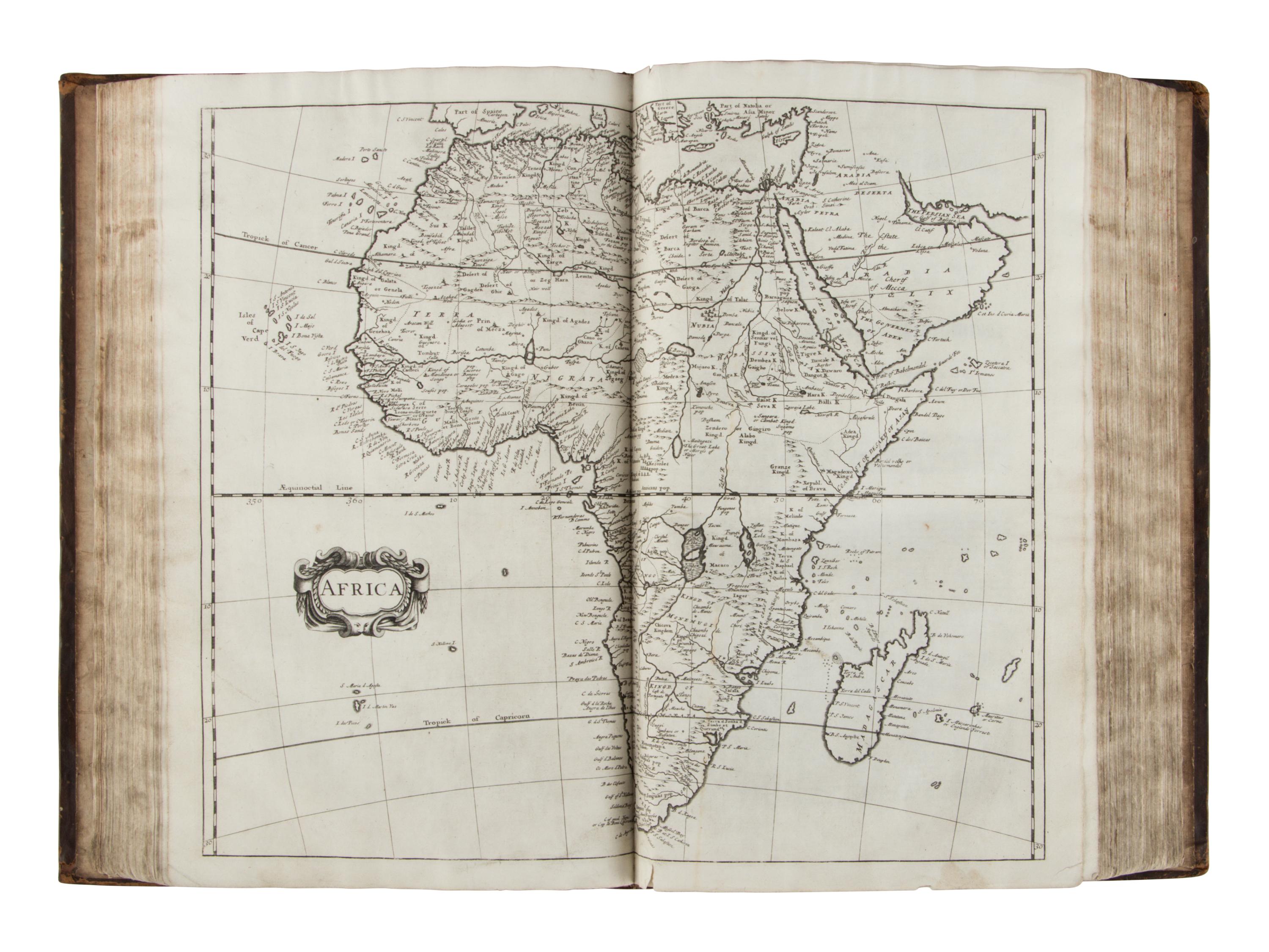 [TRAVEL & EXPLORATION]. HARRIS, John (1666-1719). Navigantium atque Itinerantium Bibliotheca: or, a Compleat Collection of Voyages and Travels . London: For Thomas Bennet, [&c], 1705.