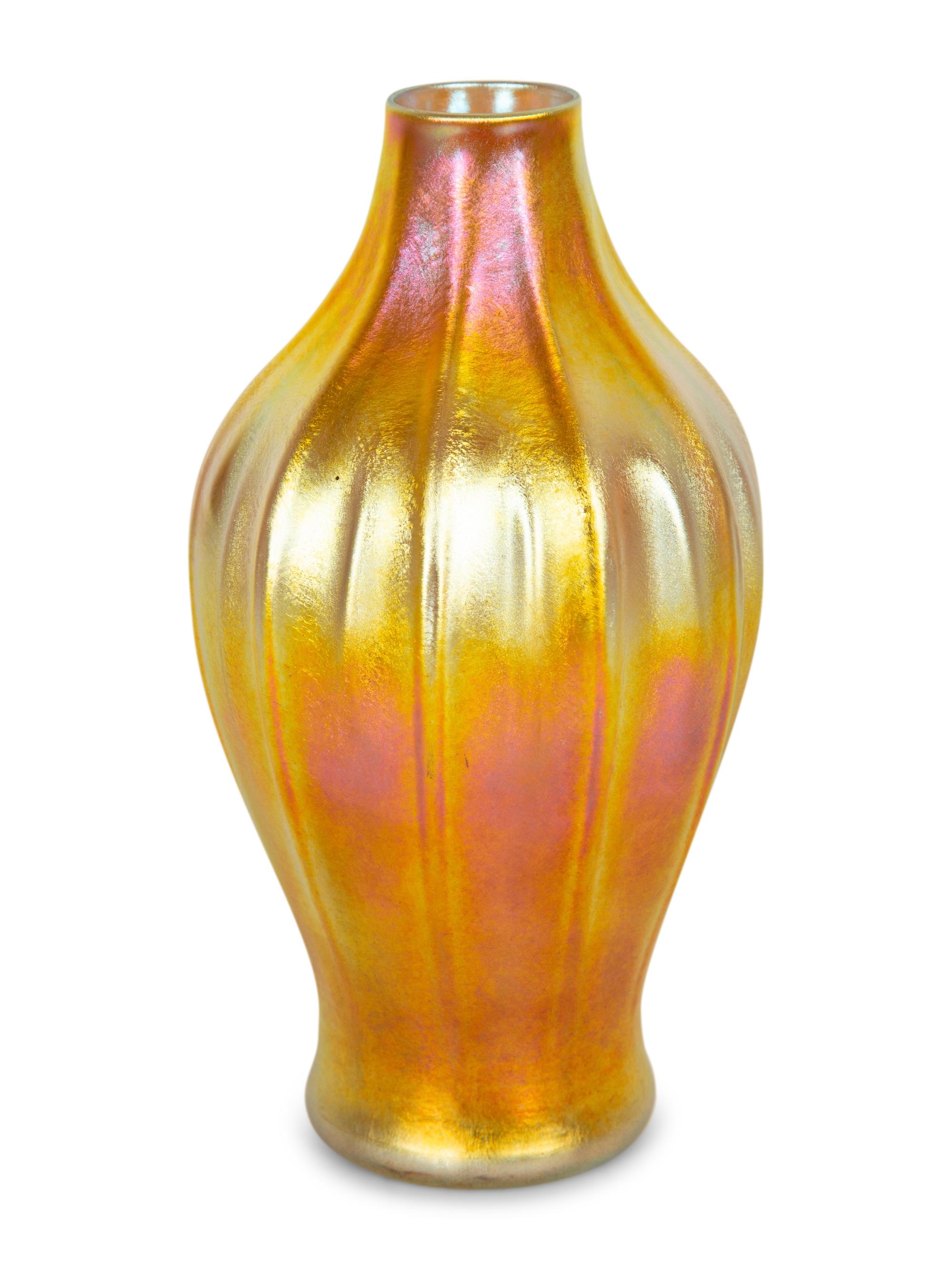 A Tiffany Studios Favrile Glass Vase — Early 20th Century