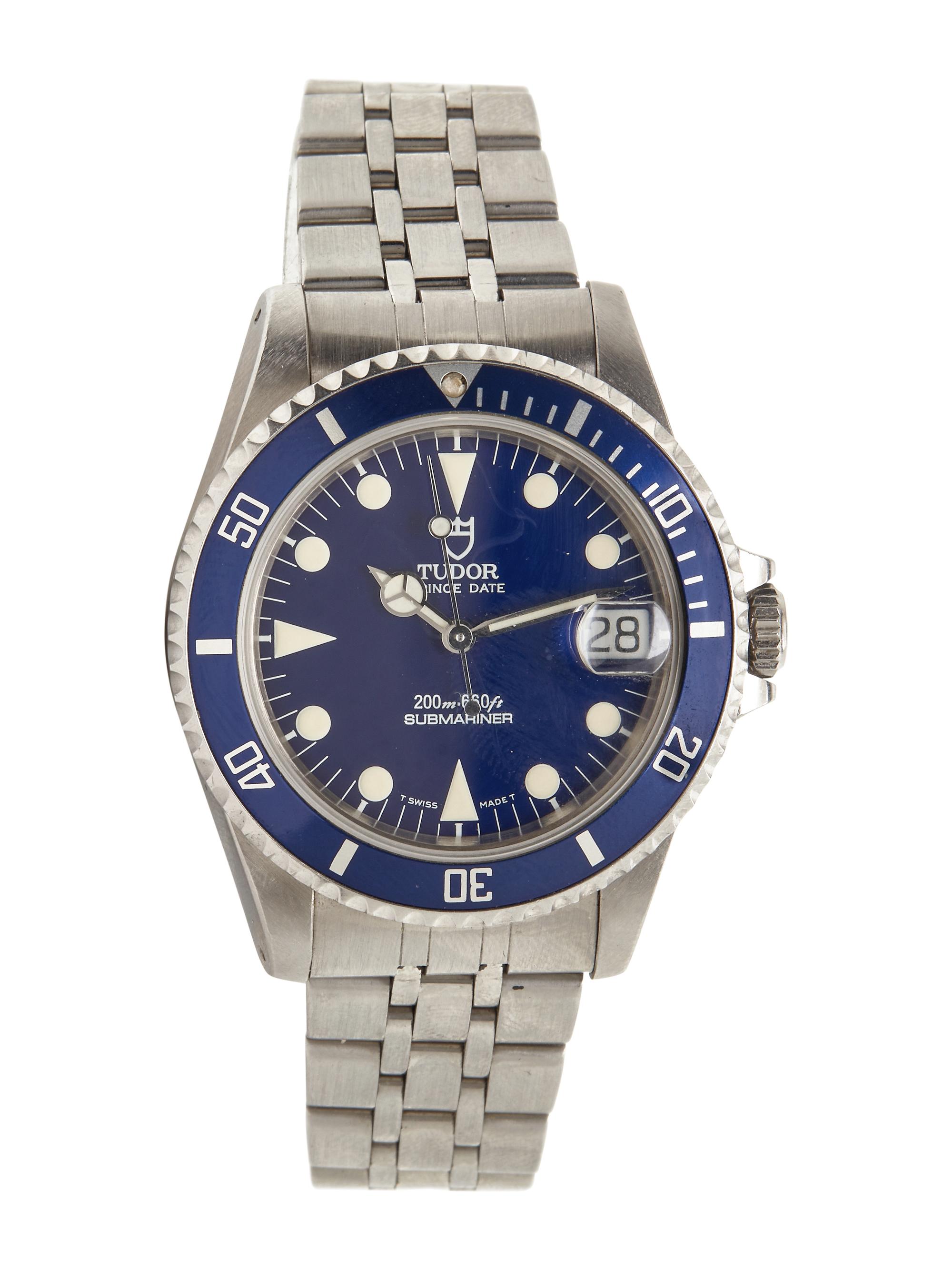 TUDOR, REF. 75190B STAINLESS STEEL SUBMARINER DATE WATCH
