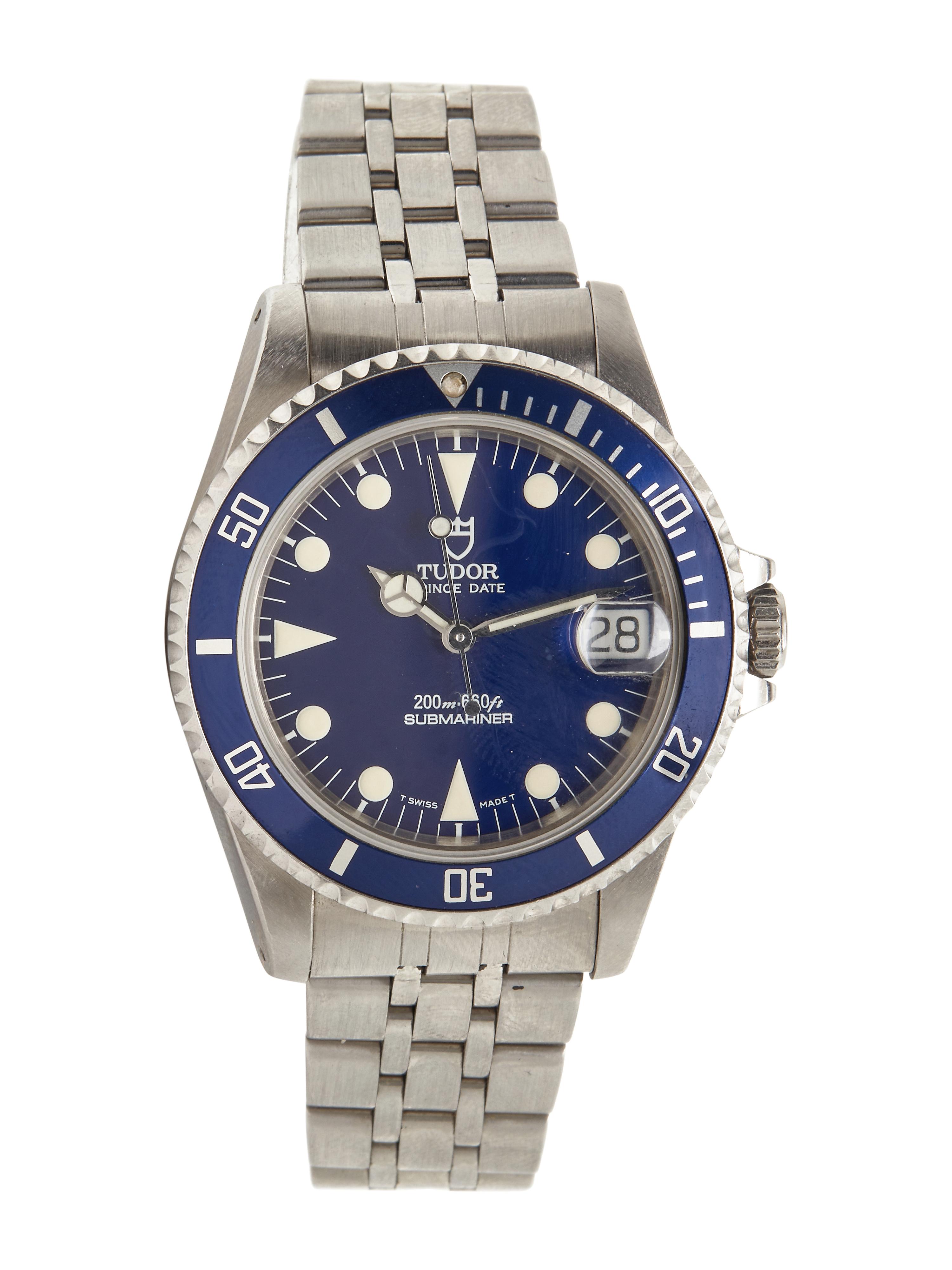 TUDOR, REF. 75190B STAINLESS STEEL SUBMARINER DATE WATCH