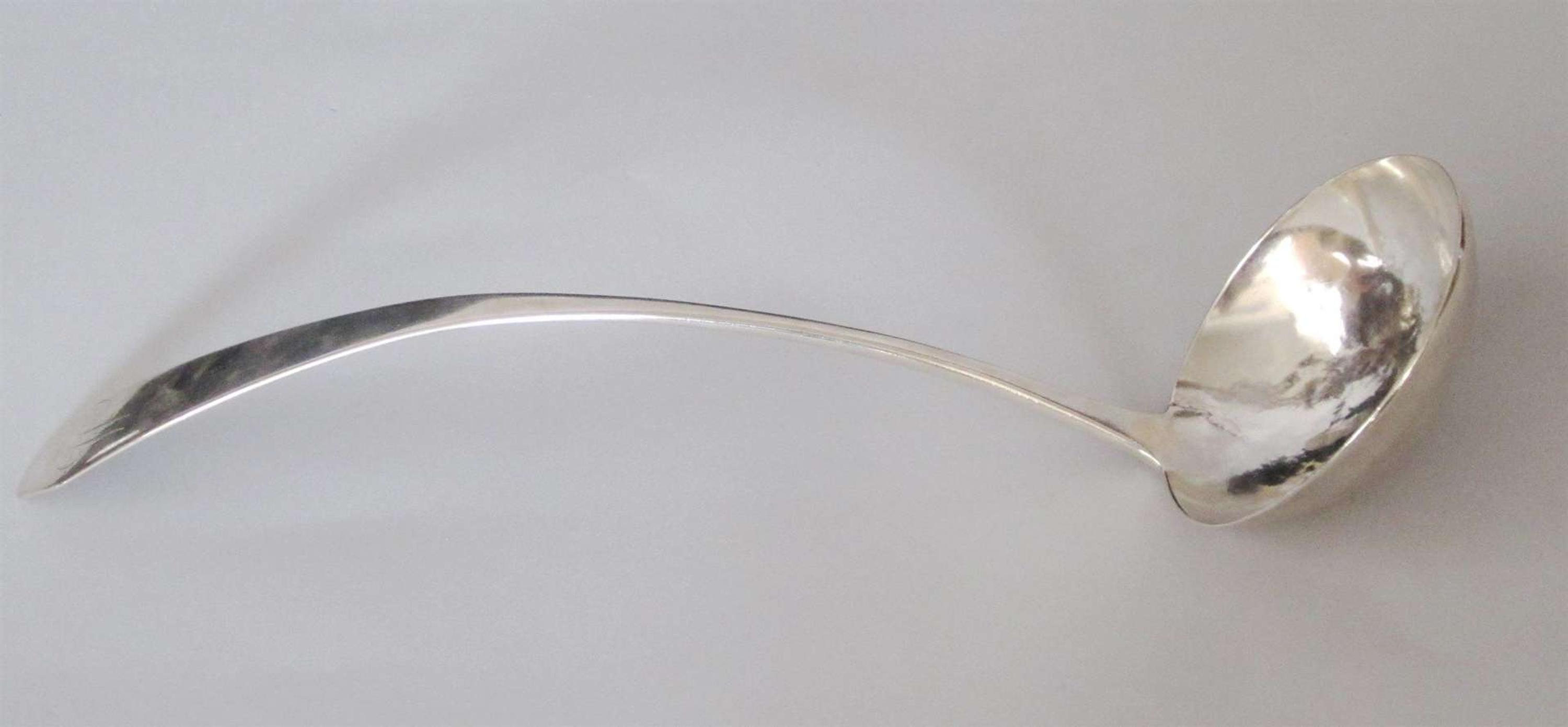 Coin silver ladle matthew cluff, norfolk, va, early 19th century