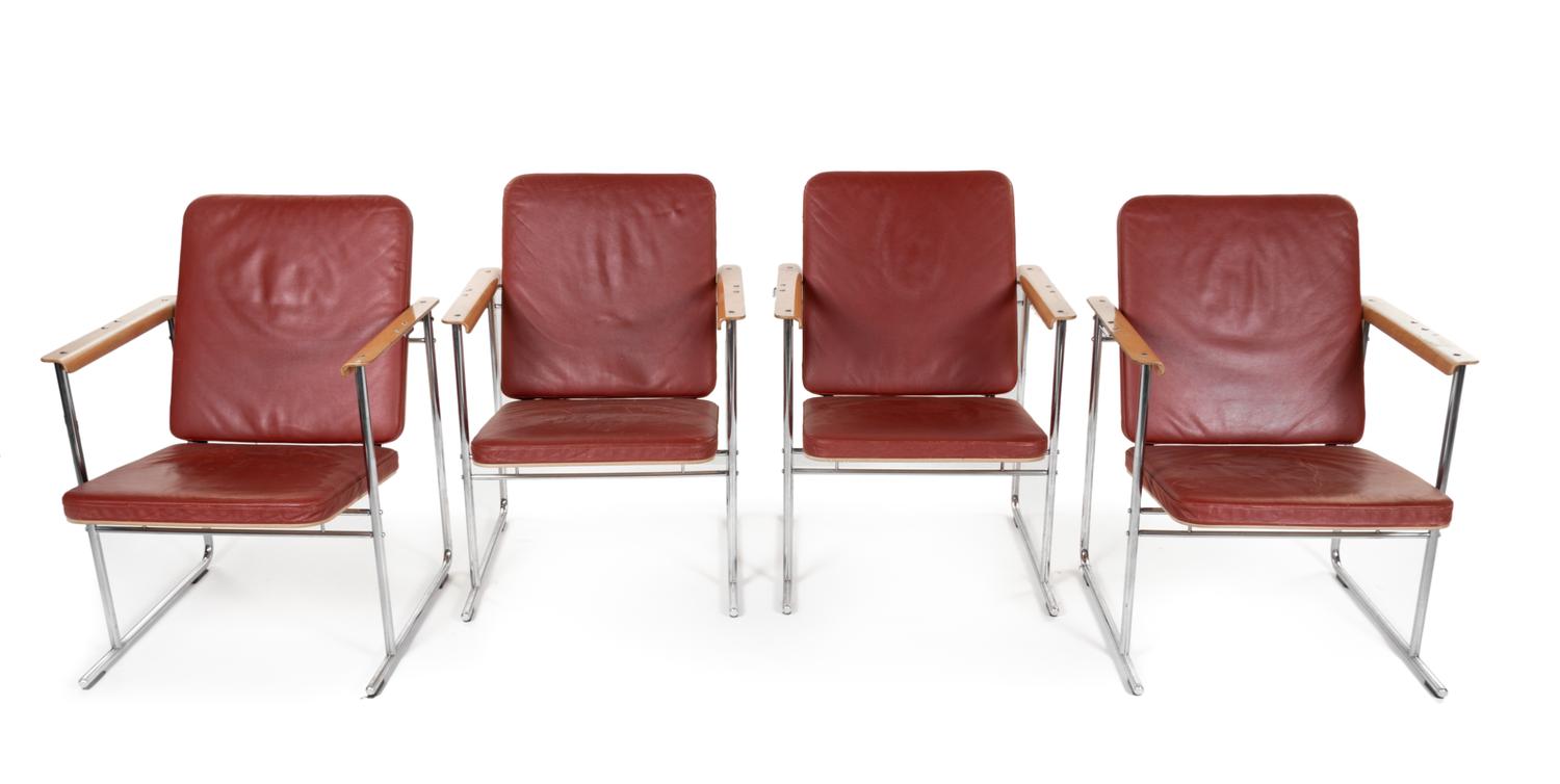 Set of Four Skala Lounge Chairs Avarte, Finland