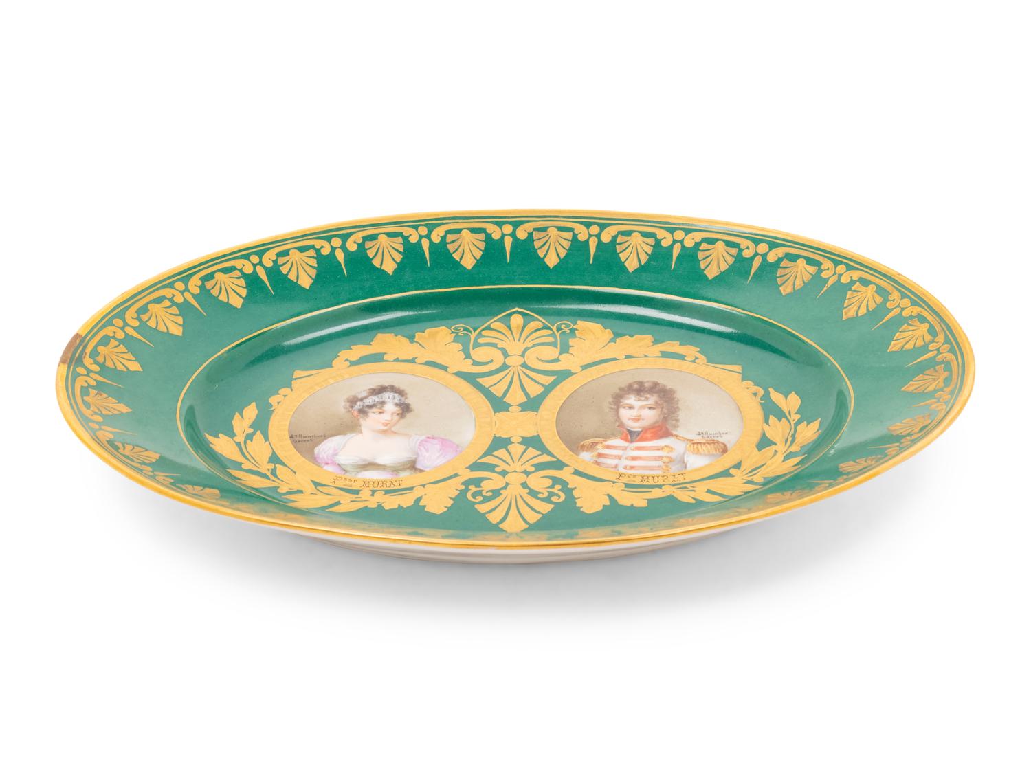 A Sèvres Style Porcelain Napoleonic Platter