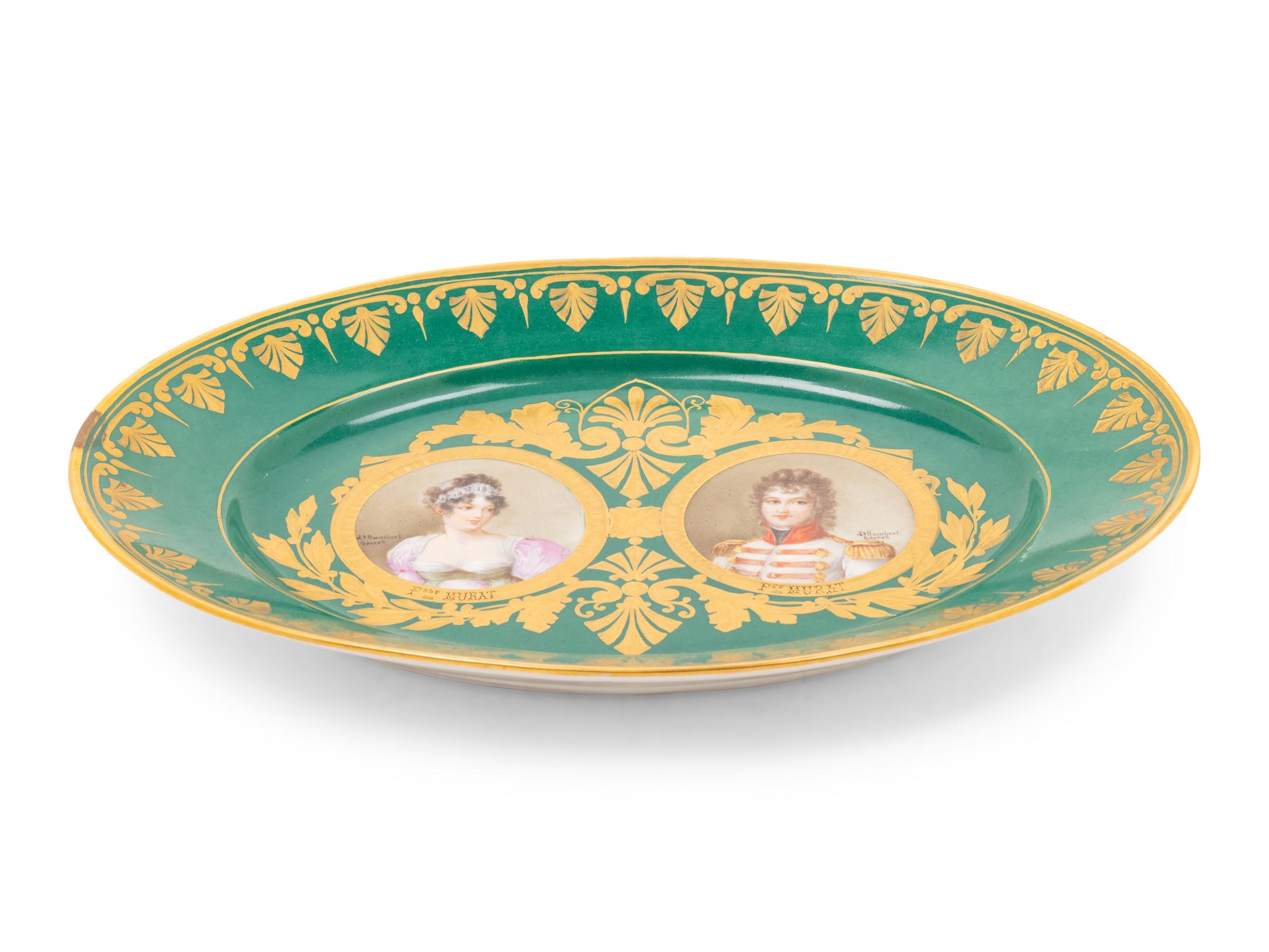 A Sèvres Style Porcelain Napoleonic Platter