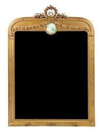 A Victorian Giltwood Pier Mirror, Height 66 x width 48 1/2 inches.