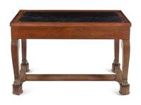 An Empire Style Gilt Metal Mounted Painted Game Table