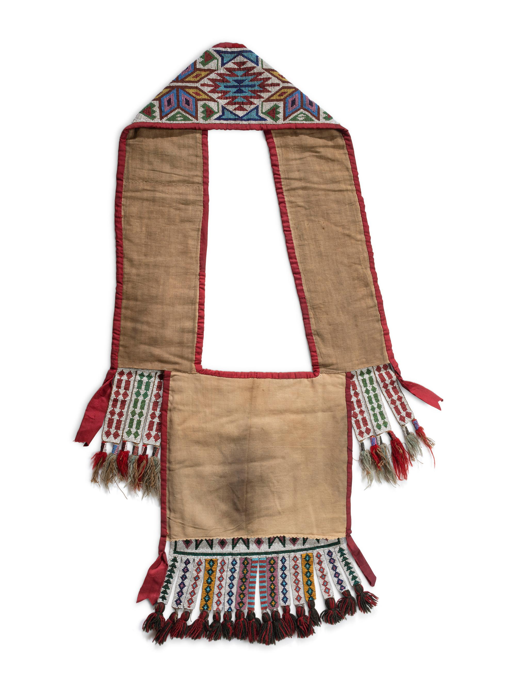Ho Chunk Loom-Beaded Bandolier Bag