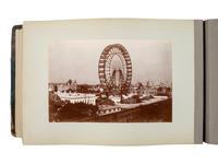[WORLD'S FAIR]. GOLSEN, Ralph J., photographer. Photo album and souvenir map for the 1893 Chicago World's Columbian Exposition.