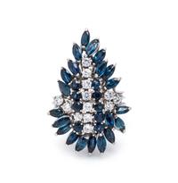 SAPPHIRE AND DIAMOND RING