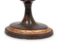 A Pair of Regency Parcel-Gilt Tôle Peinte Urns