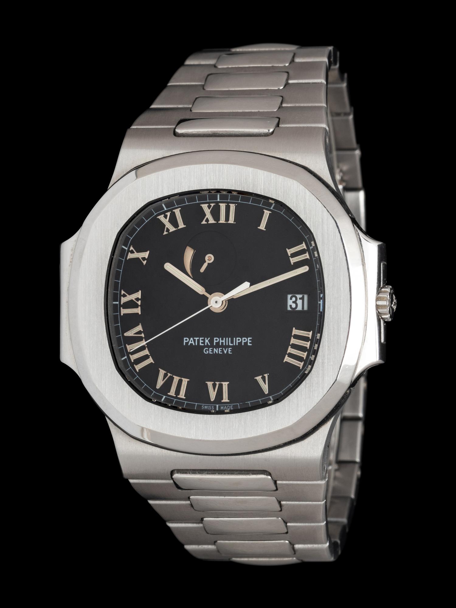 PATEK PHILIPPE, REF. 3710 STAINLESS STEEL 'NAUTILUS' JUMBO POWER RESERVE WATCH