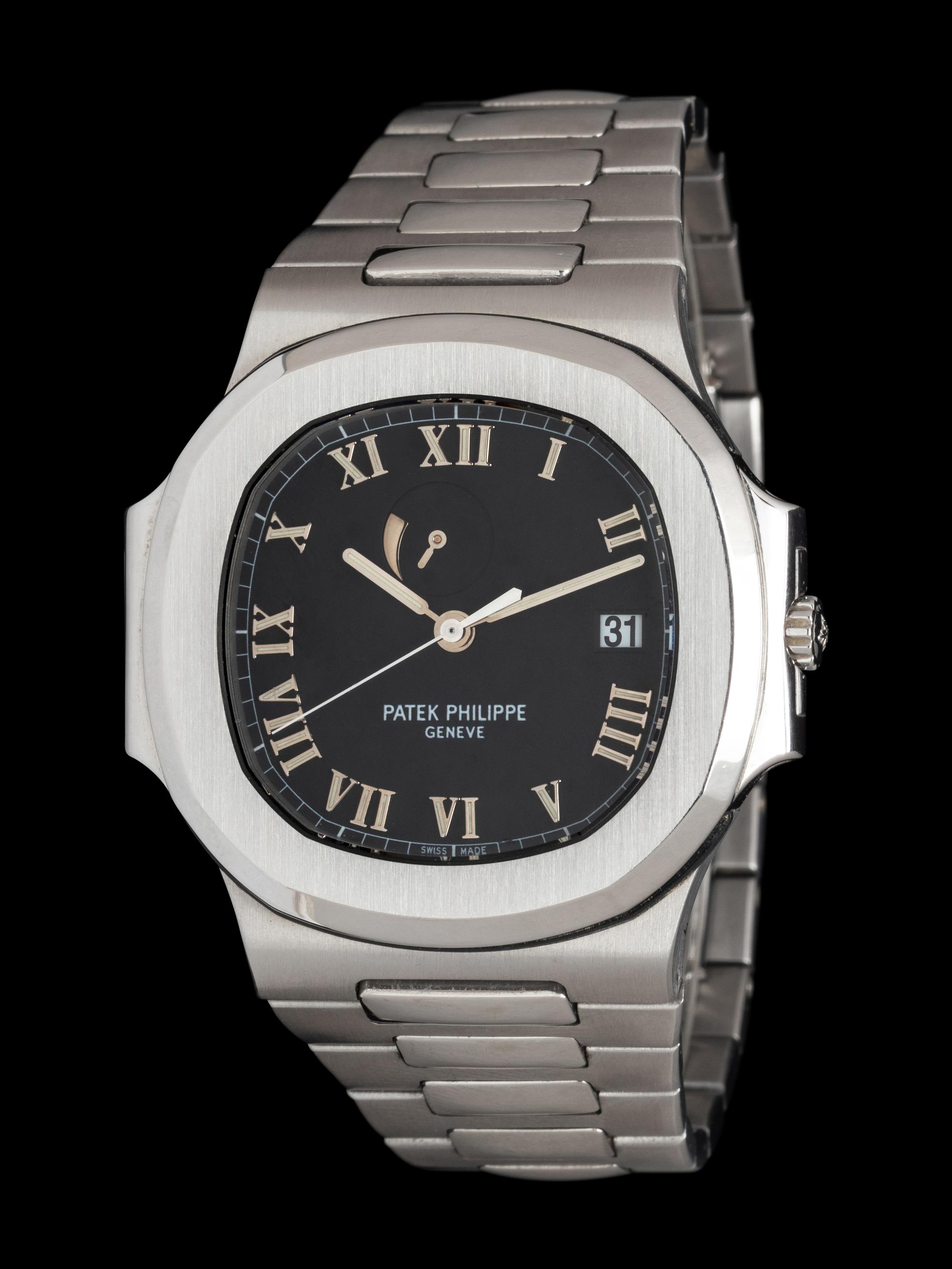 PATEK PHILIPPE, REF. 3710 STAINLESS STEEL 'NAUTILUS' JUMBO POWER RESERVE WATCH