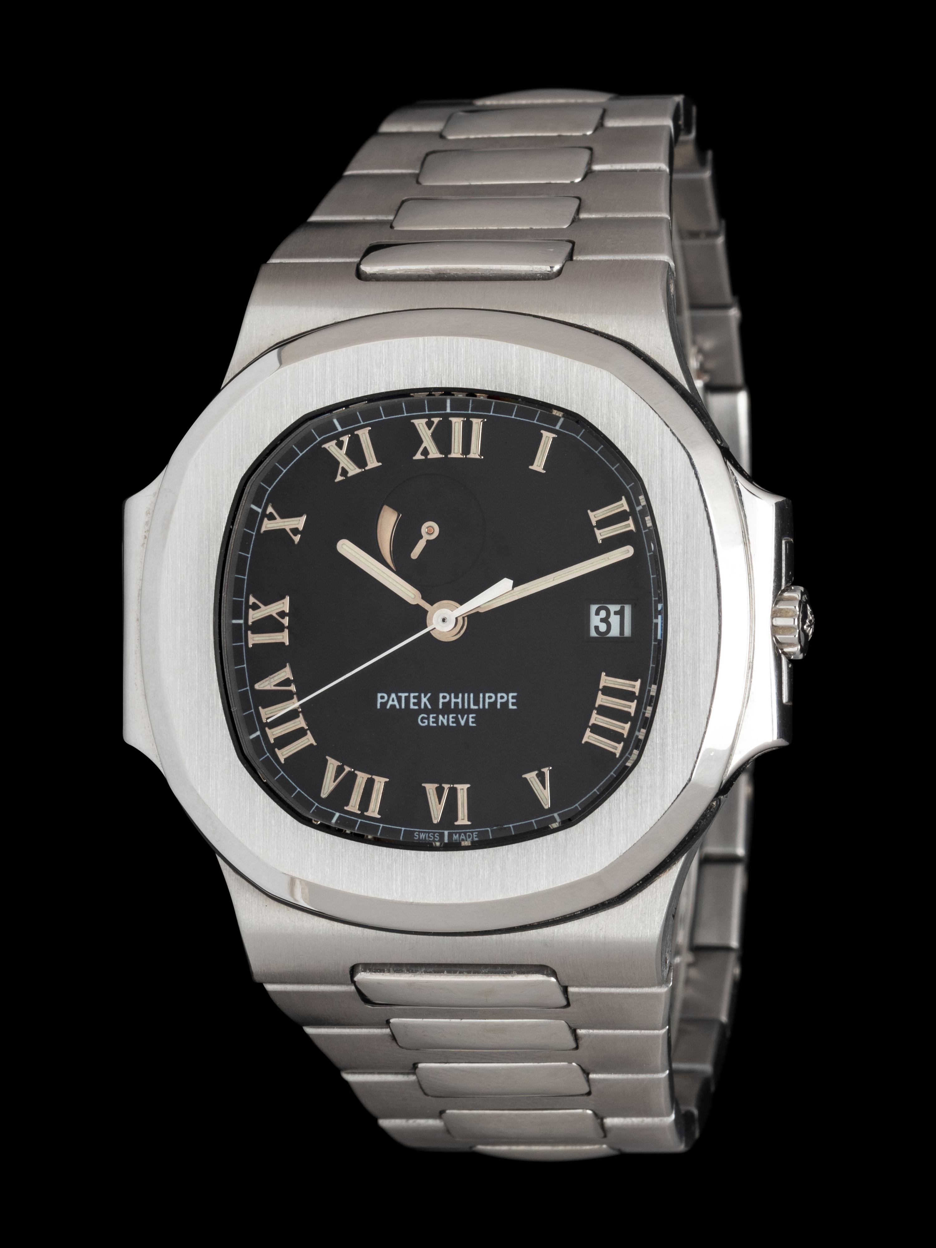 PATEK PHILIPPE, REF. 3710 STAINLESS STEEL 'NAUTILUS' JUMBO POWER RESERVE WATCH
