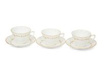 A Royal Worcester Gold Chantilly Porcelain Dinner Service