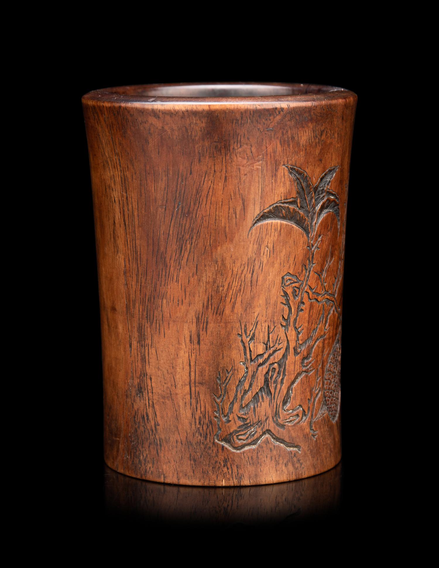A Huanghuali Brush Pot, Bitong