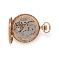 WALTHAM, 14K YELLOW GOLD HUNTER CASE POCKET WATCH