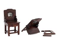 A Pair of Chinese Miniature Side Chairs