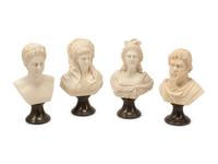 A Set of Four Italian Marble Busts