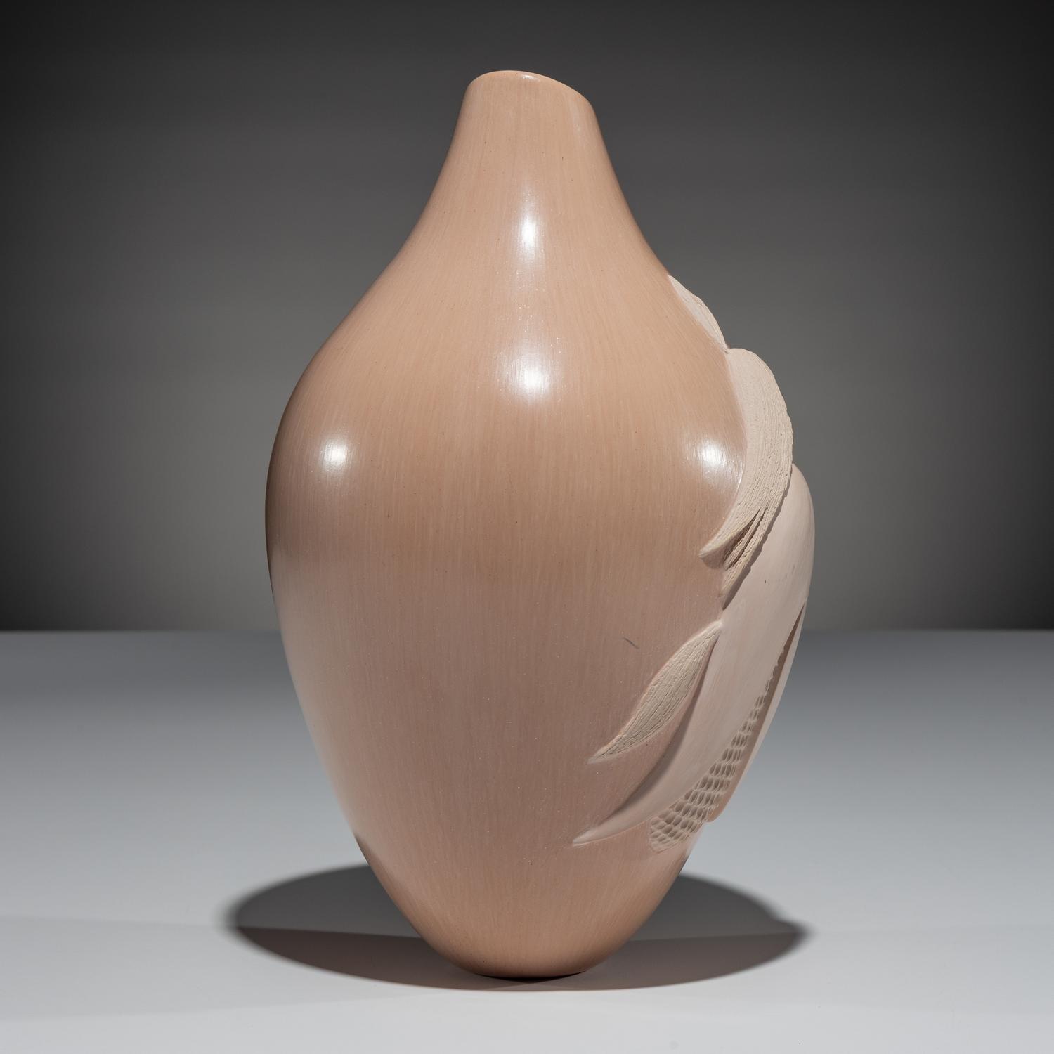 Buffware Pottery Vase, Corn Maiden