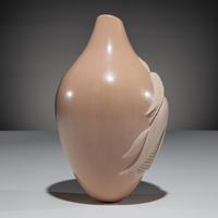 Buffware Pottery Vase, Corn Maiden