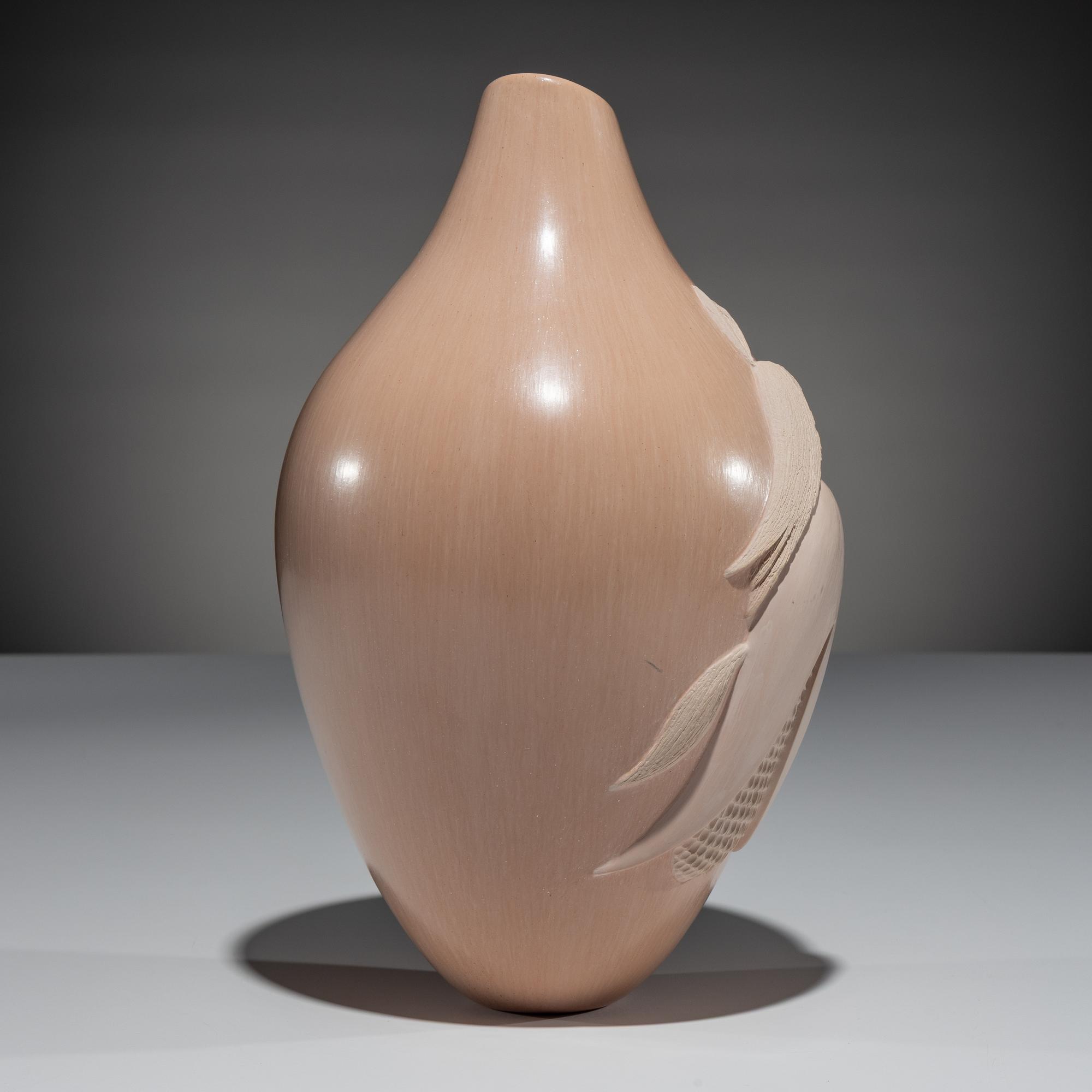 Buffware Pottery Vase, Corn Maiden