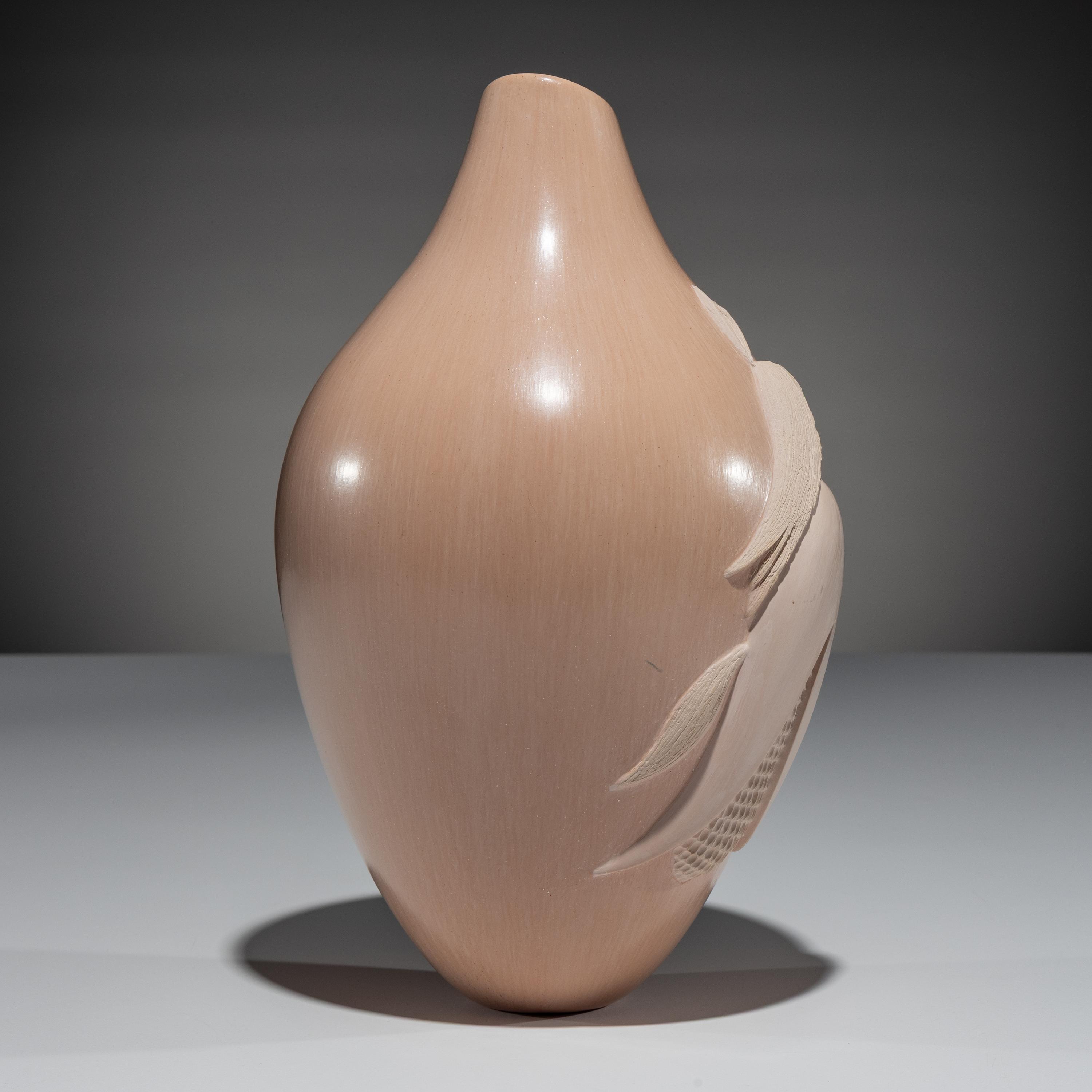 Buffware Pottery Vase, Corn Maiden