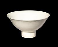 A Chinese White Glazed Porcelain Stem Bowl