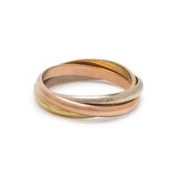 TRICOLOR GOLD RING