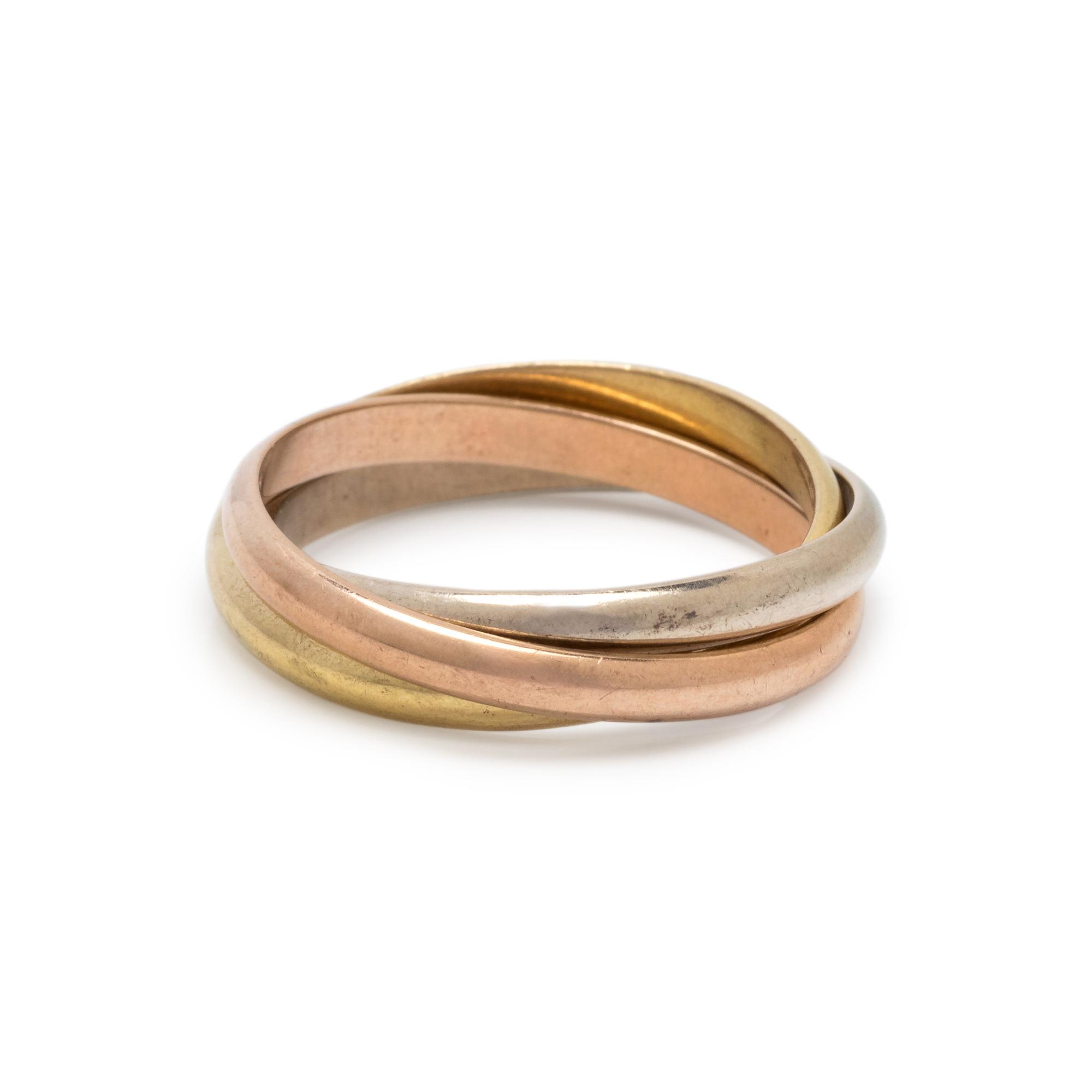 TRICOLOR GOLD RING