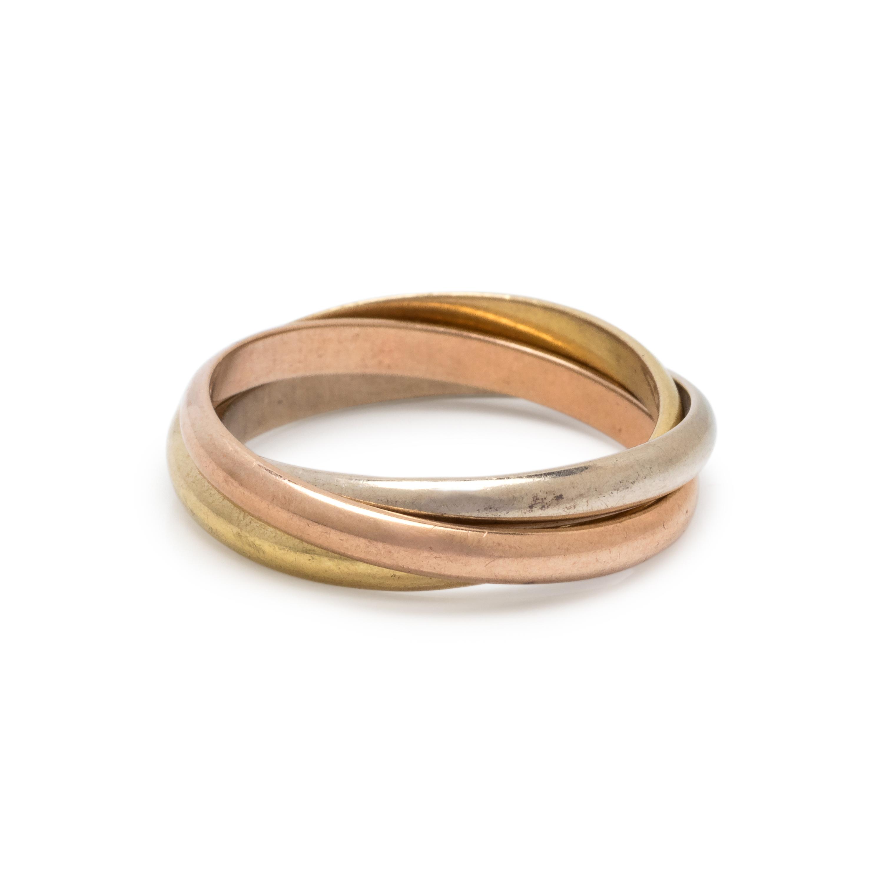 TRICOLOR GOLD RING