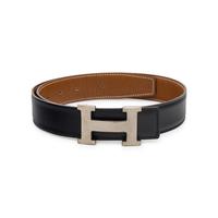 Hermès, Reversible Constance Belt in Black/Brown Leather