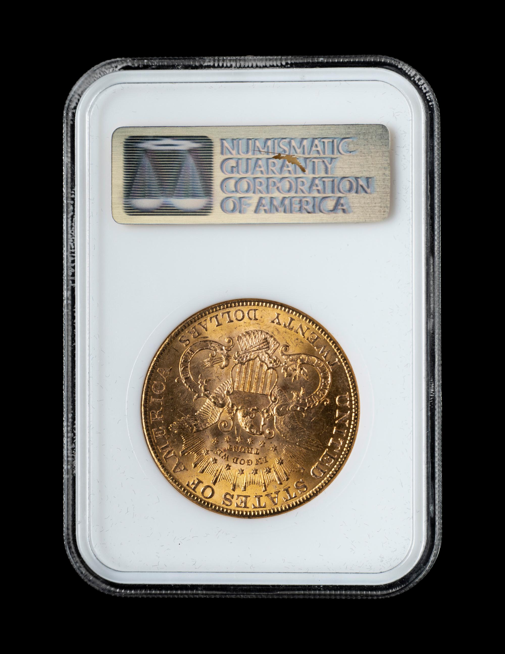 A 1901 Liberty Head $20 Gold Coin (NGC MS63)