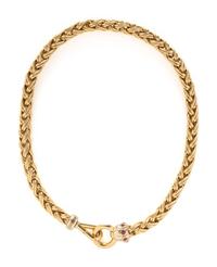 SIGNORETTI, YELLOW GOLD AND RUBY NECKLACE AND BRACELET