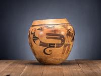 Hano Polychrome Pottery Storage Olla