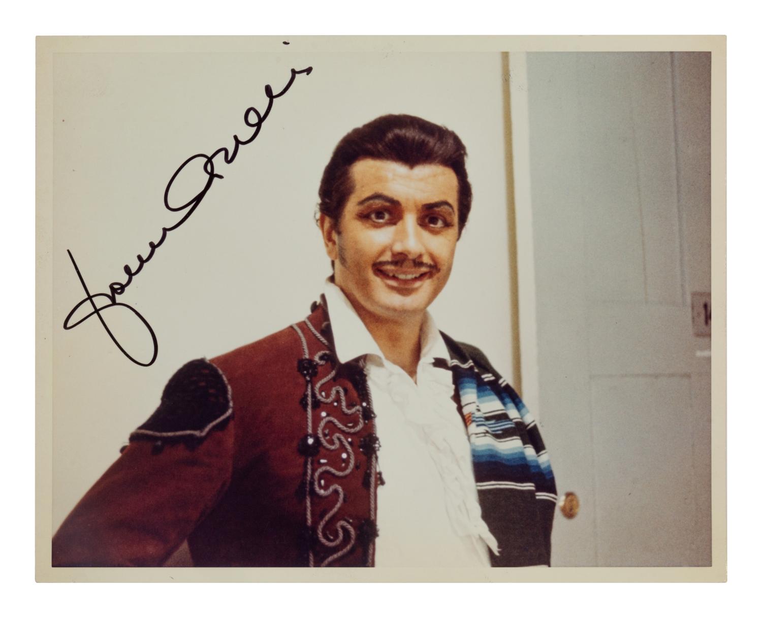 [20TH-CENTURY OPERA SINGERS]. A group of 6 signed photographs of opera singers from the 1950s-1960s, comprising images of: