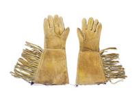 Apsáalooke [Crow] Beaded Hide Gauntlets