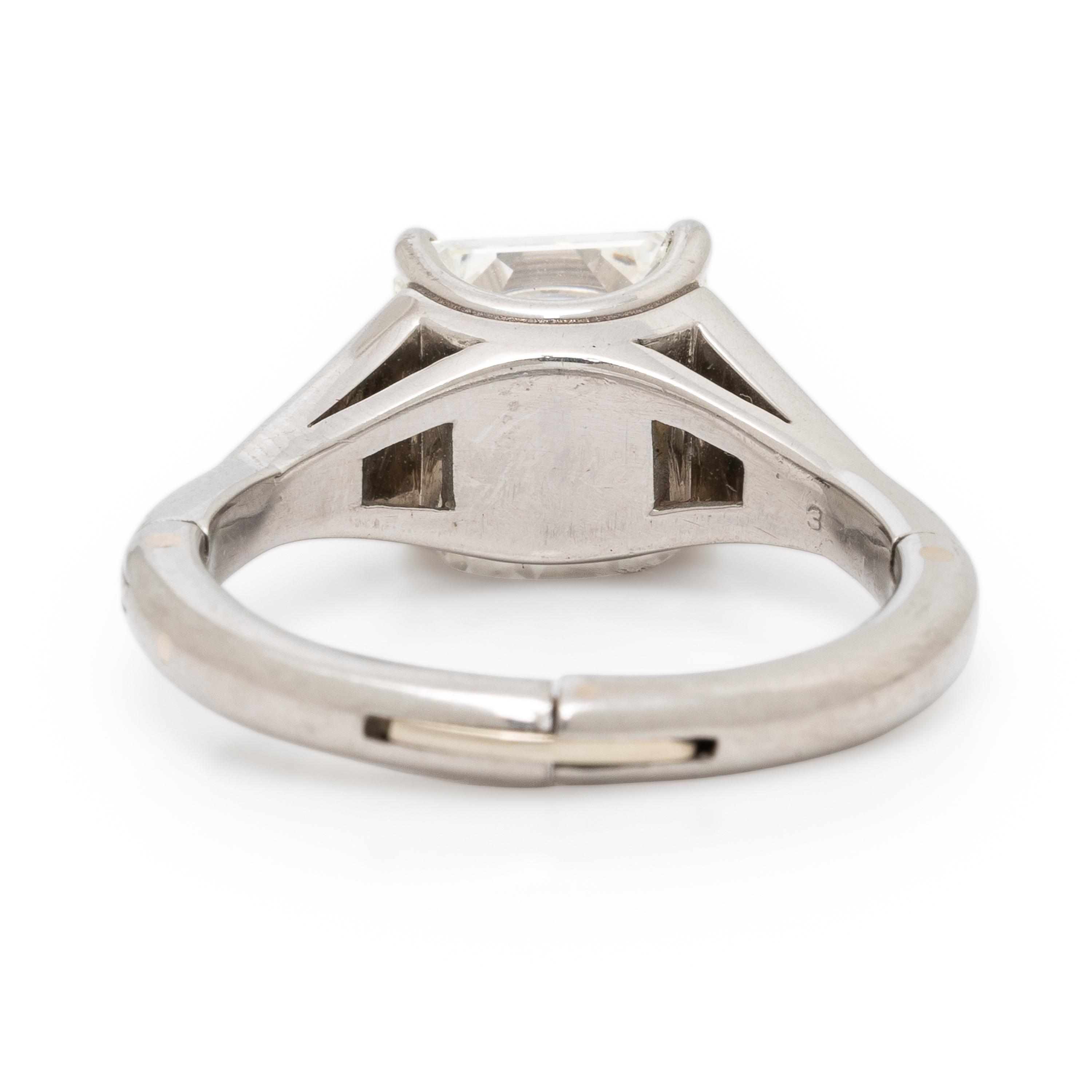 Diamond and Platinum Ring