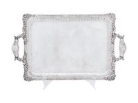 A Nicholas I Russian Silver Serving Tray