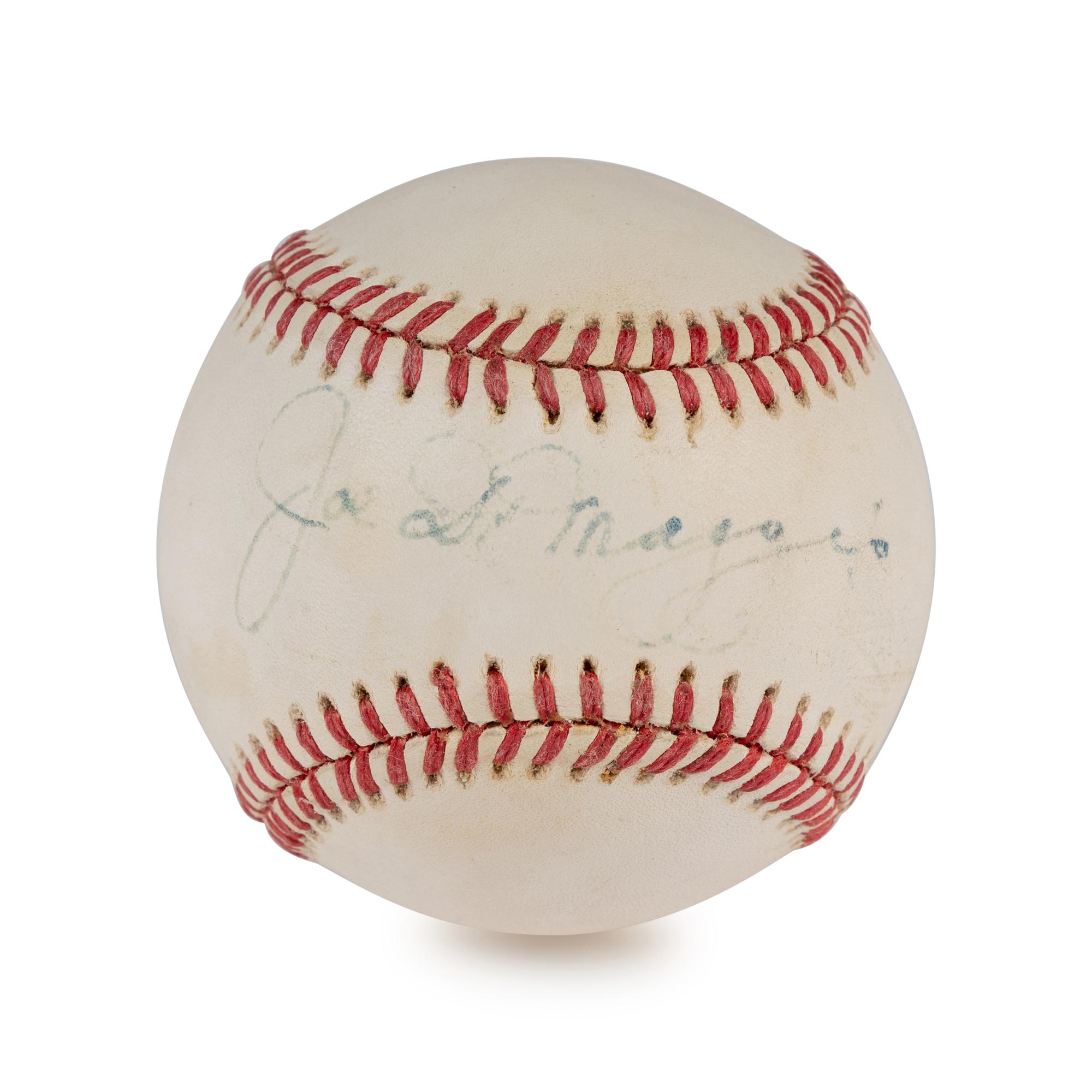 A Joe DiMaggio Signed Autograph Baseball (Beckett Authentication Services)